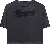 Pro Standard Women's Texas Rangers Washed Classic Enzyme Wash Short Sleeve Boxy T-shirt
