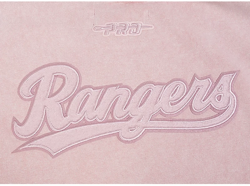 Pro Standard Women's Texas Rangers Washed Classic Enzyme Wash Short Sleeve Boxy T-shirt