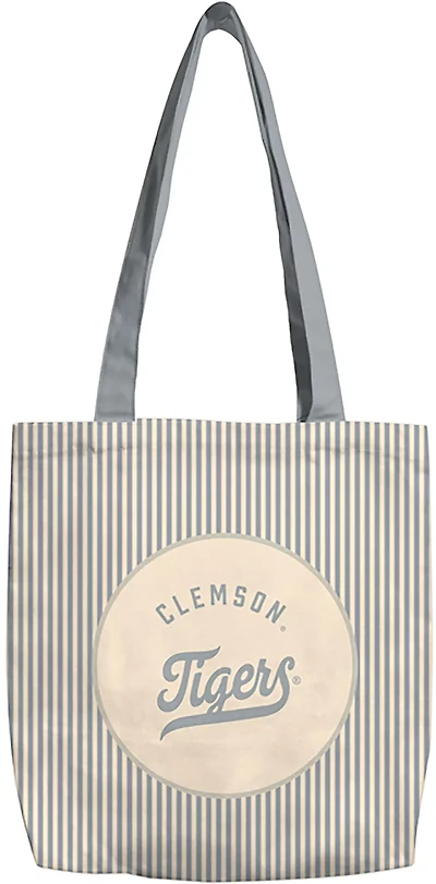 Logo Brands Clemson University Classic Canvas Tote