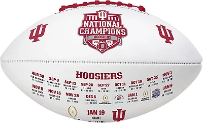 Logo Brands Indiana University '25 College Football Champions Full Size Debossed Football