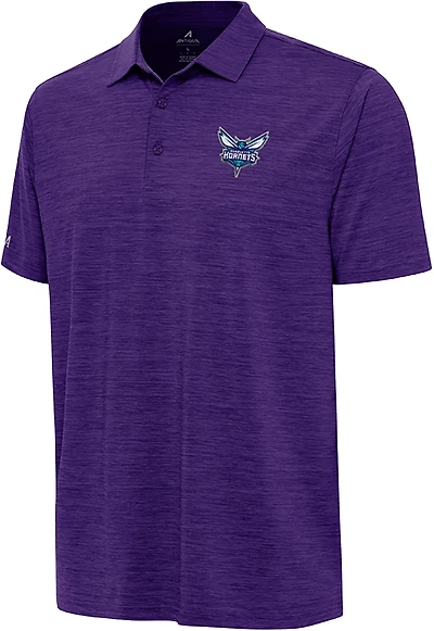 Antigua Men's Charlotte Hornets Layout Polo Shirt