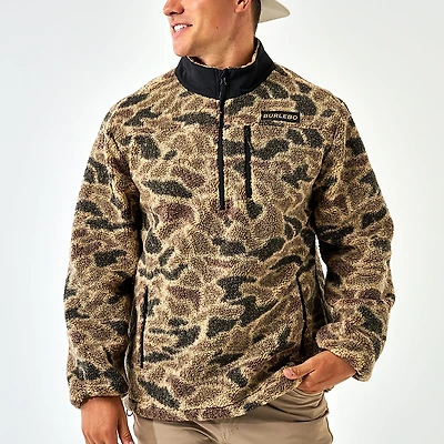 BURLEBO Men's Rocky Mountain Quarter Zip Pullover