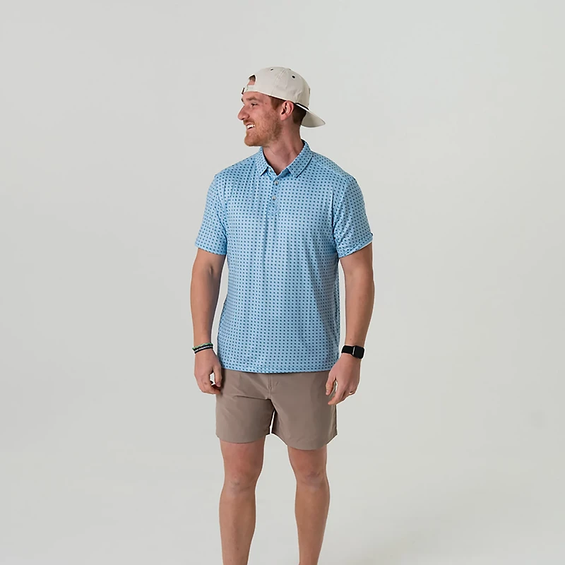 BURLEBO Men's Performance Polo Shirt