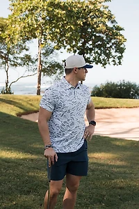 BURLEBO Men's Performance Polo Shirt