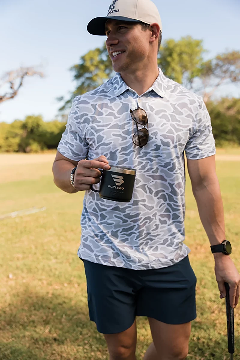 BURLEBO Men's Performance Polo Shirt