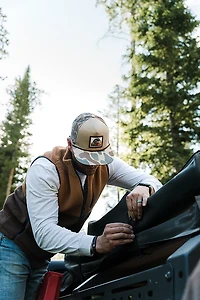 BURLEBO Men's Duck Stamp Camo Cap