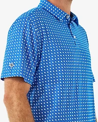 BURLEBO Men's Texas Pride Performance Polo Shirt