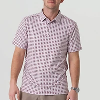 BURLEBO Men's Texas Pride Performance Polo Shirt