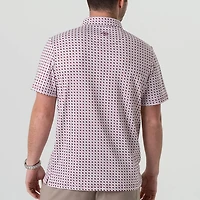 BURLEBO Men's Texas Pride Performance Polo Shirt