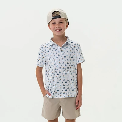 BURLEBO Boys' Performance Polo Shirt