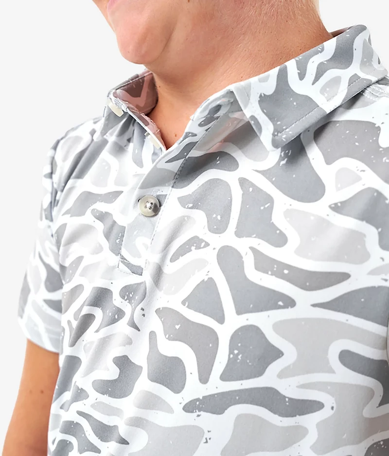 BURLEBO Boys' Performance Polo Shirt