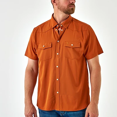 BURLEBO Men's Performance Western Shirt