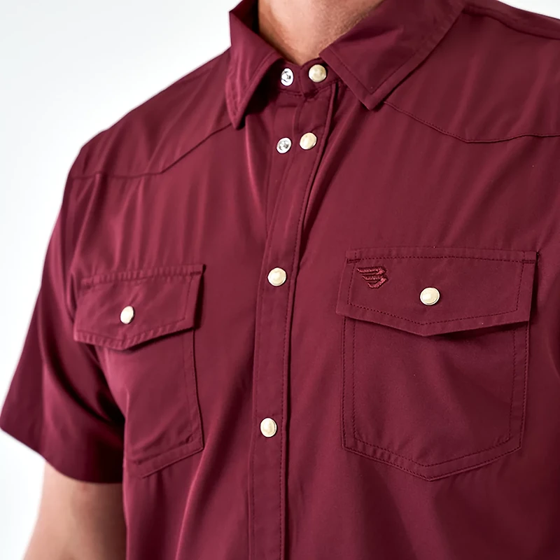 BURLEBO Men's Performance Western Shirt