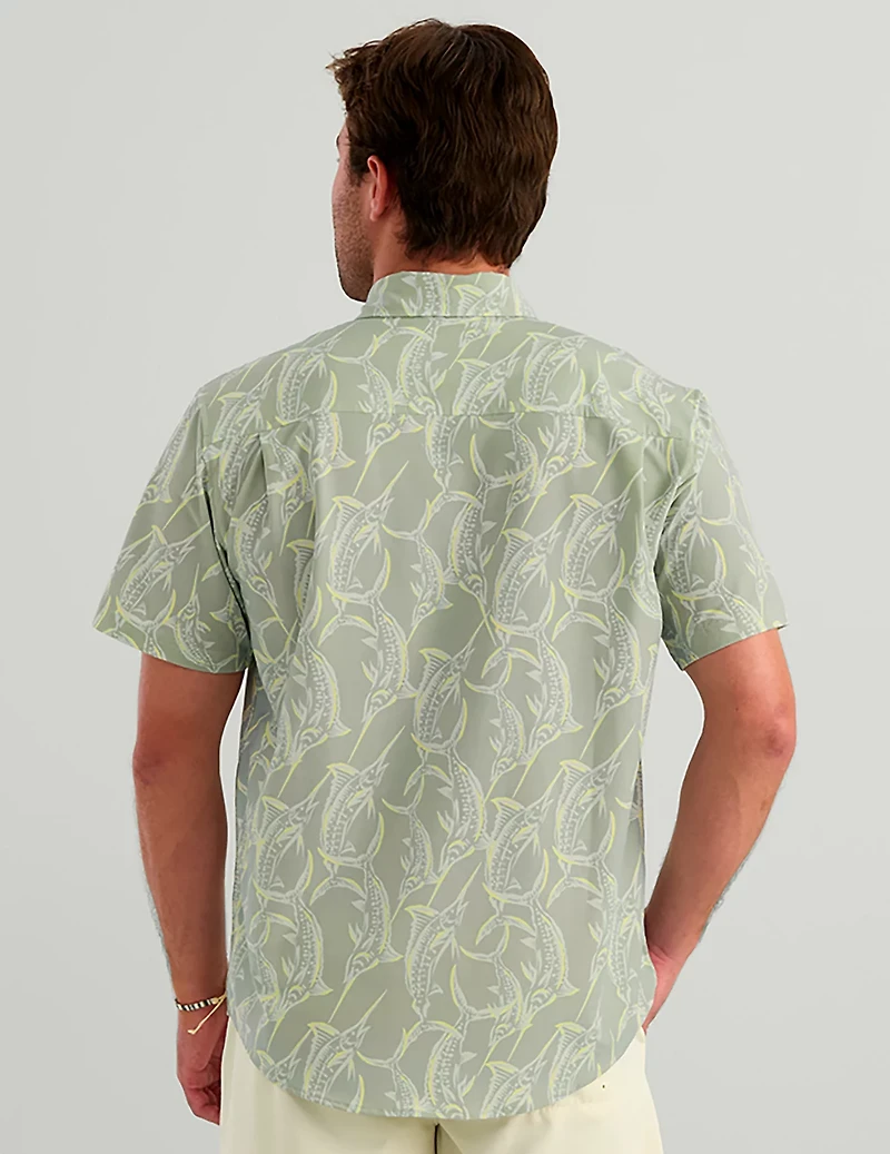 HUK Men's Kona Short Sleeve PRINT Shirt