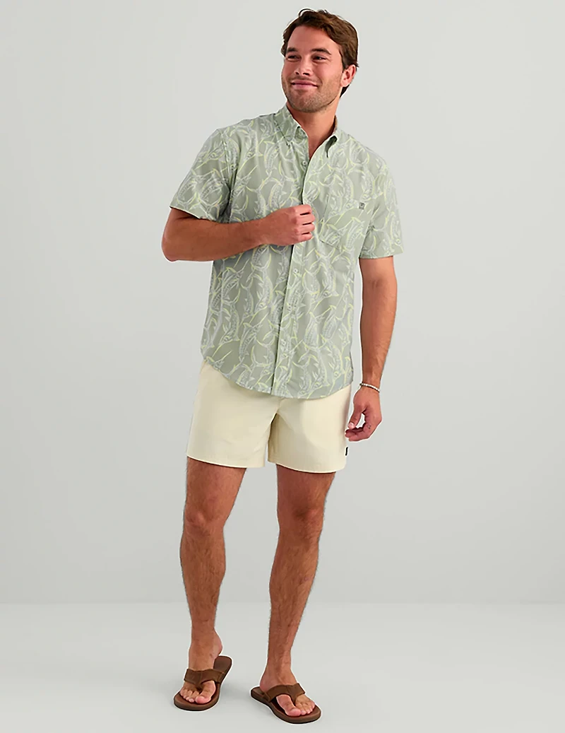 HUK Men's Kona Short Sleeve PRINT Shirt