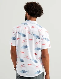 HUK Men's Kona Short Sleeve PRINT Shirt