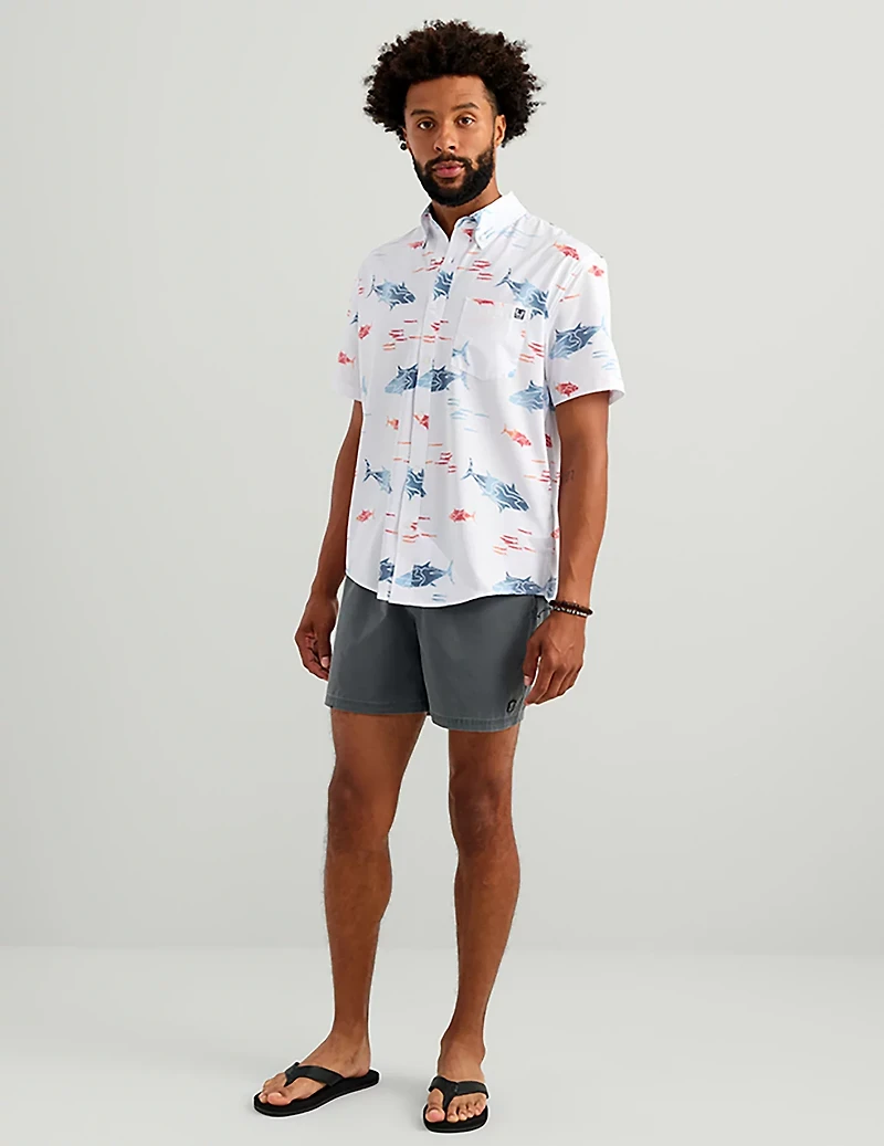 HUK Men's Kona Short Sleeve PRINT Shirt
