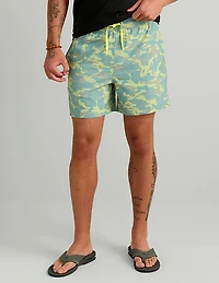 Huk Men's Pursuit Printed Volley Swim Shorts