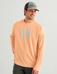 Huk Men's Icon LS Crew