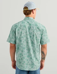 Huk Men's Tide Point KC Scott© Printed Short Sleeve Button-Down Shirt