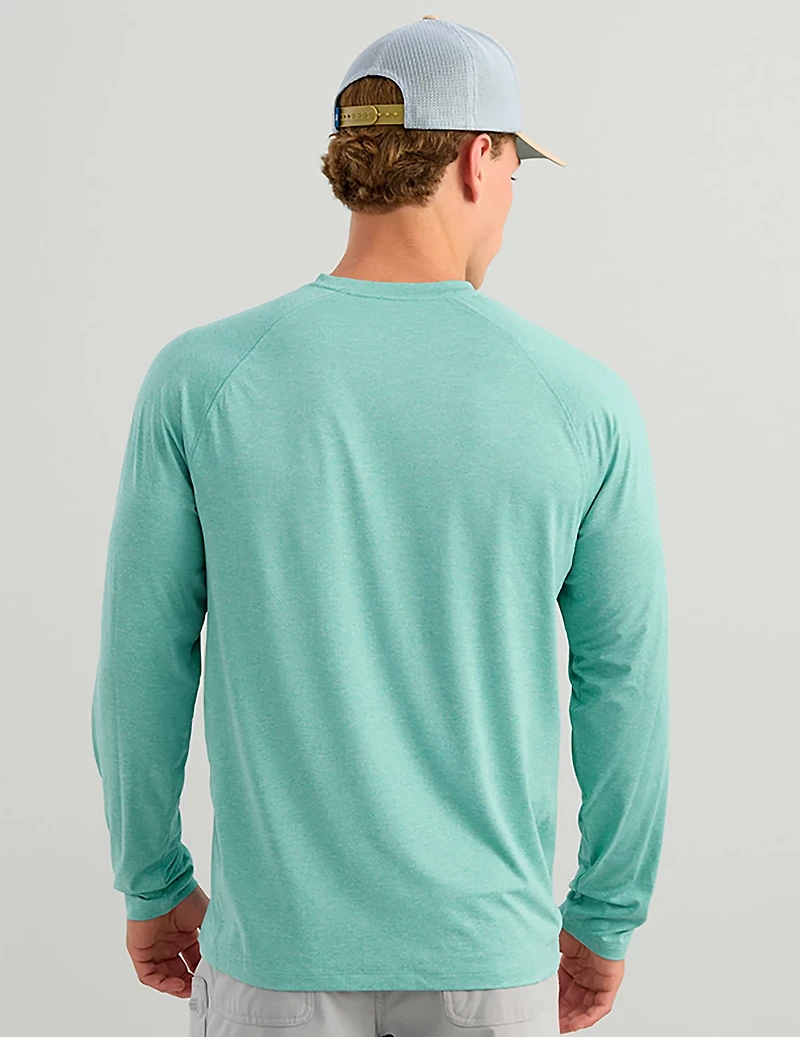 Huk Men's Airweight Long Sleeve Crew Shirt