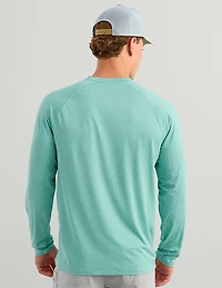 Huk Men's Airweight Long Sleeve Crew Shirt