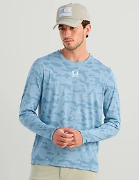 Huk Men's Andros Long Sleeve Crew Shirt
