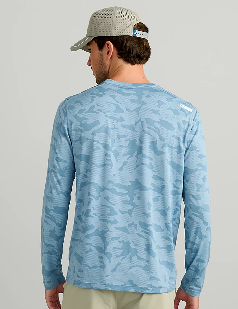 Huk Men's Andros Long Sleeve Crew Shirt