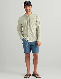 Huk Men's Watershed Printed Hooded Long Sleeve Shirt