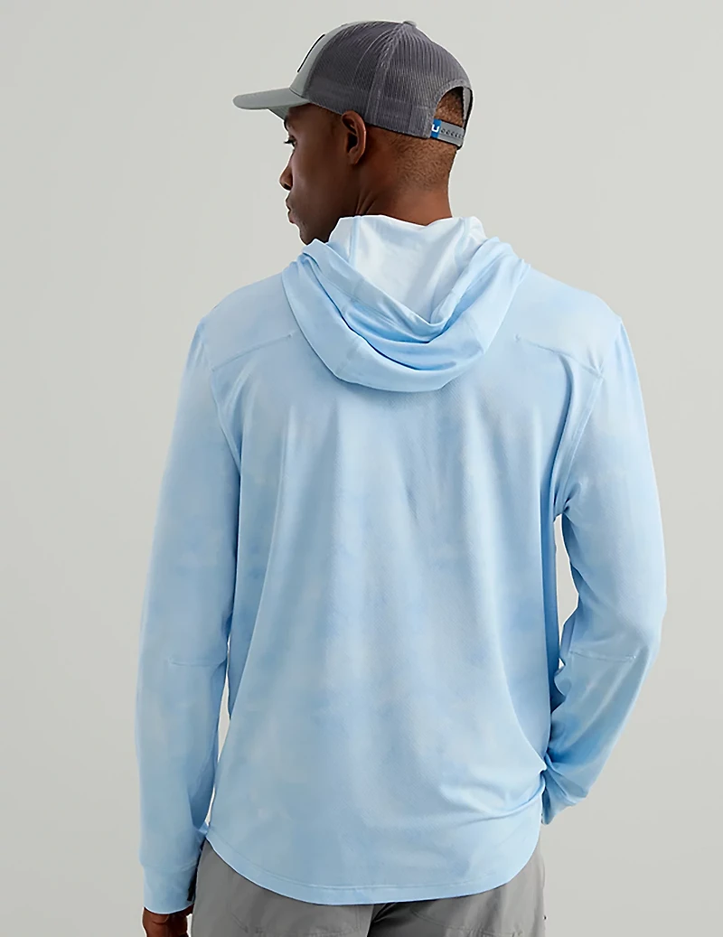 Huk Men's Watershed Printed Hooded Long Sleeve Shirt
