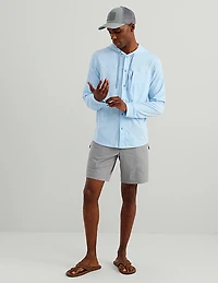 Huk Men's Watershed Printed Hooded Long Sleeve Shirt