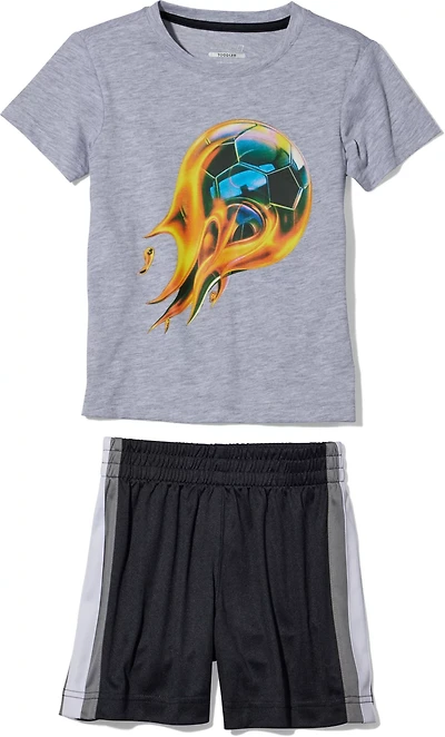BCG Boys' 4-7 Fire Goals Top and Shorts Set