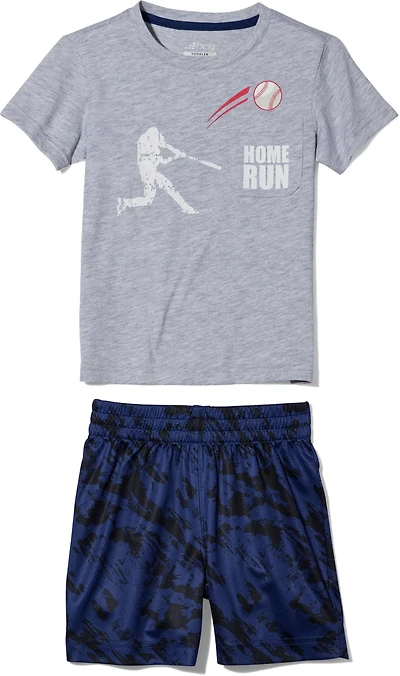 BCG Toddler Boys' Home Run Top and Shorts Set