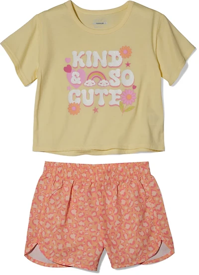 BCG Girls’ 4-6X Kind Cute Short Set
