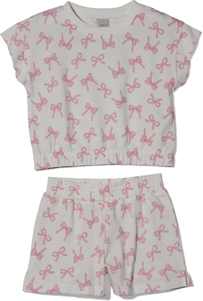 BCG Toddler Girls' Box Toss Terry Top and Shorts Set