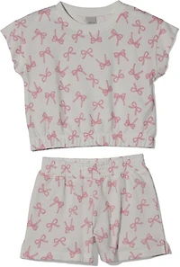 BCG Toddler Girls' Box Toss Terry Top and Shorts Set