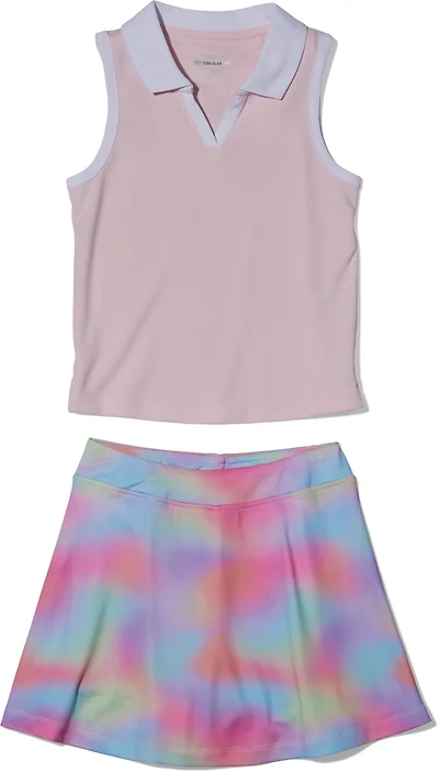 BCG Girls' Sleeveless Polo Tennis Set