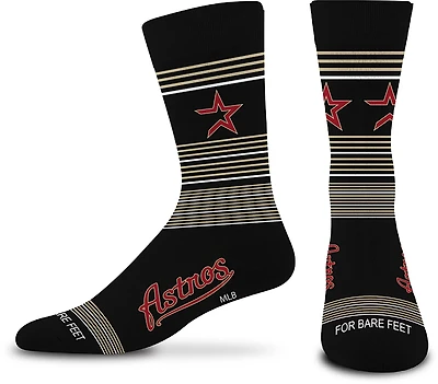 For Bare Feet Houston Astros Cooperstown Gradient Stripes Socks
