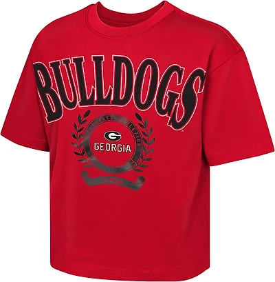 Outerstuff Girls' University of Georgia Can't Lose Boxy Graphic T-shirt
