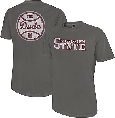 The Victory Men's Mississippi State University Dude Baseball Comfort Colors Graphic T-shirt