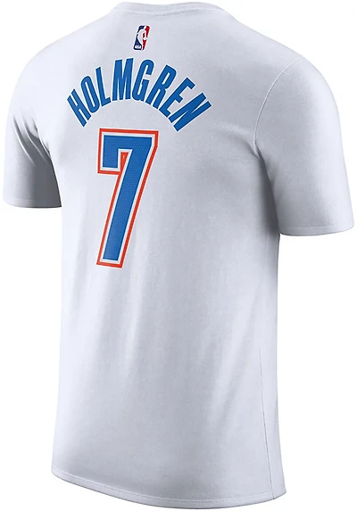 Nike Chet Holmgren Oklahoma City Thunder Icon Edition Name  Number T-Shirt