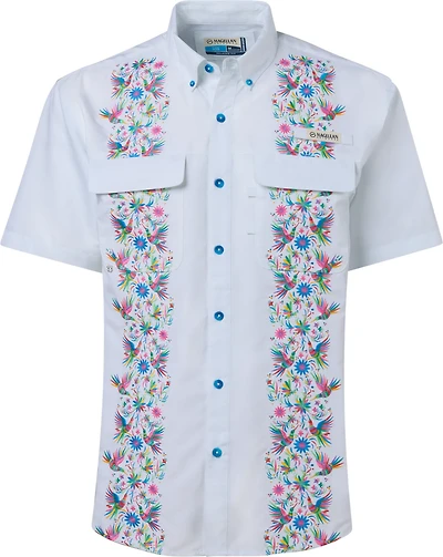 Magellan Outdoors Men's Laguna Madre Flores Button-Up Fishing Shirt