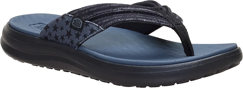 HEYDUDE Men's Finn Flip Americana Navy Flip Flops