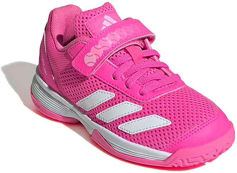adidas Kids' Courtflash Hook-and-Loop Tennis Shoes