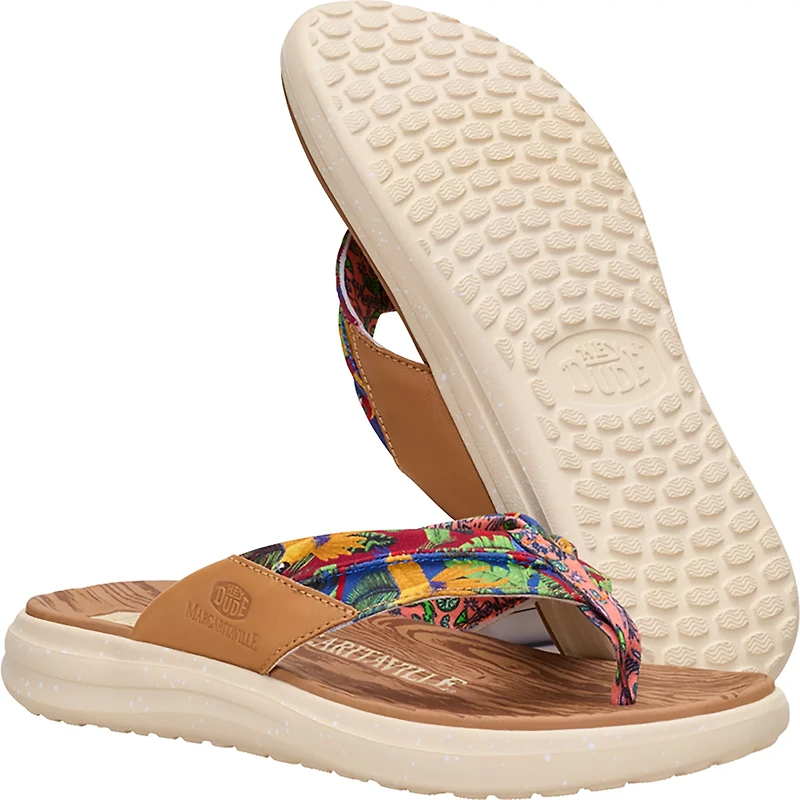 HEYDUDE Men's Finn Flip Margaritaville Flip Flops