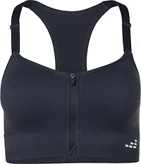 BCG Women's Mid Seamless Molded Zip Front Bra