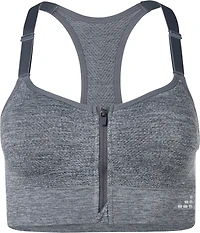 BCG Women's Mid Seamless Molded Zip Front Bra