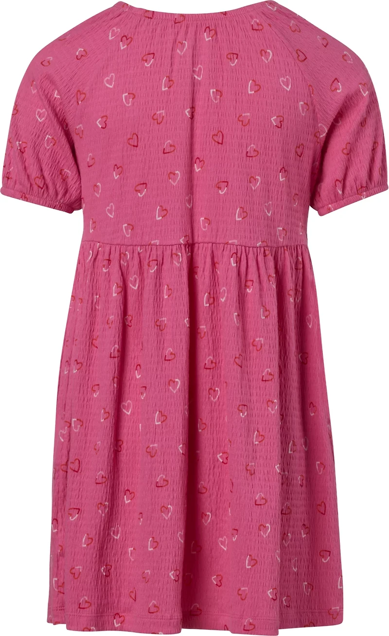 BCG Girls' Puff Sleeve Printed Dress