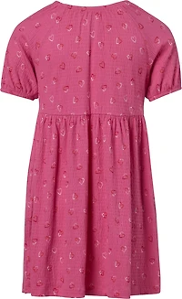 BCG Girls' Puff Sleeve Printed Dress