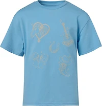 BCG Girls Lifestyle Cotton Boxy Dainty T-Shirt